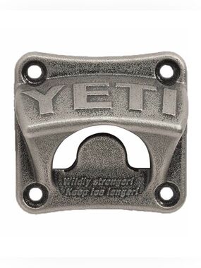 YETI Bottle Opener Wall Mount Stainless Steel YBOW NIB Heavy Duty
